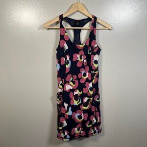Sweaty Betty Power Workout Dress Size 4 Blue Pink Floral Tennis Golf Travel
